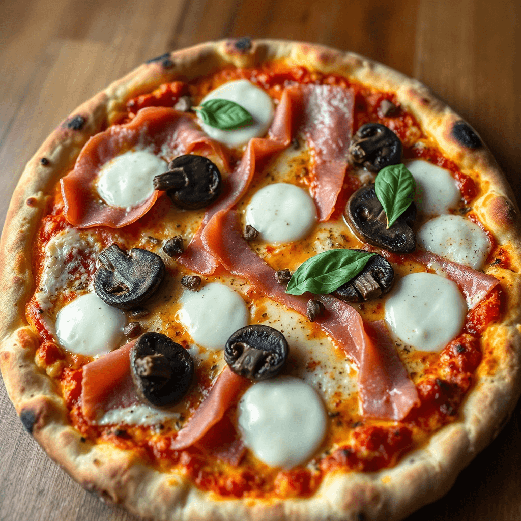 Pizza Prosciutto e Funghi