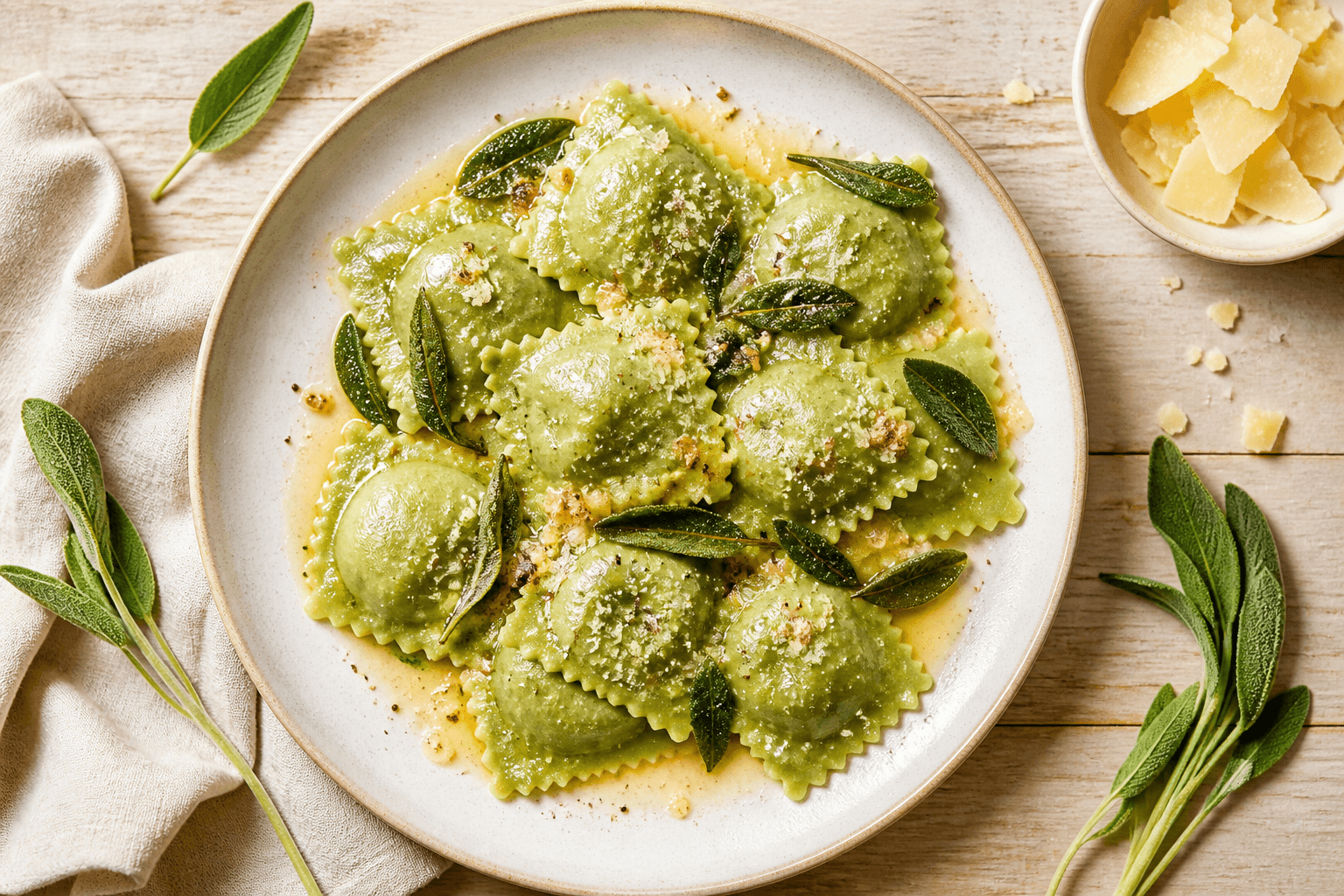 Ravioli Ricotta e Spinaci